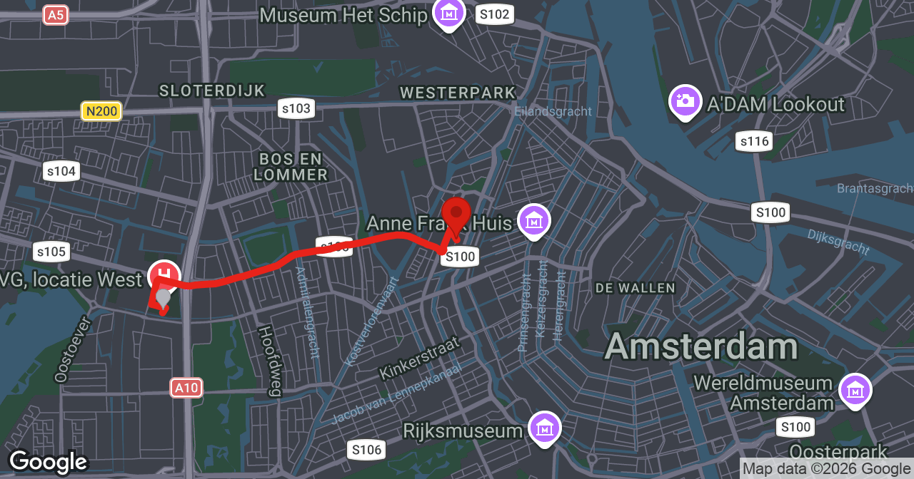 Kaart van de meldlocatie