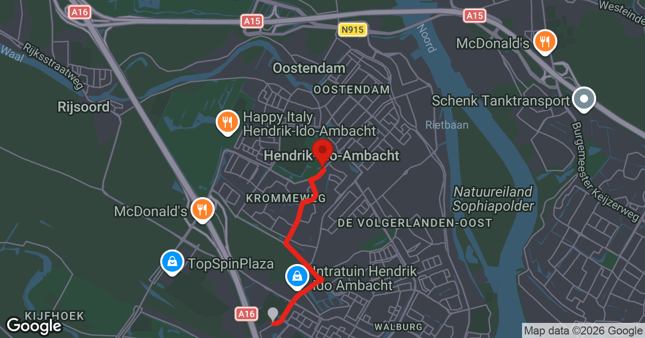 Kaart van de meldlocatie