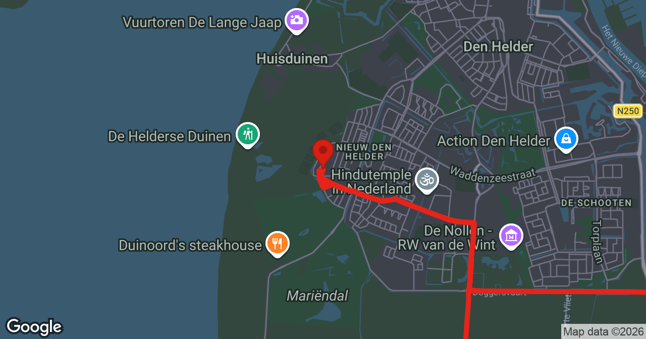 Kaart van de meldlocatie