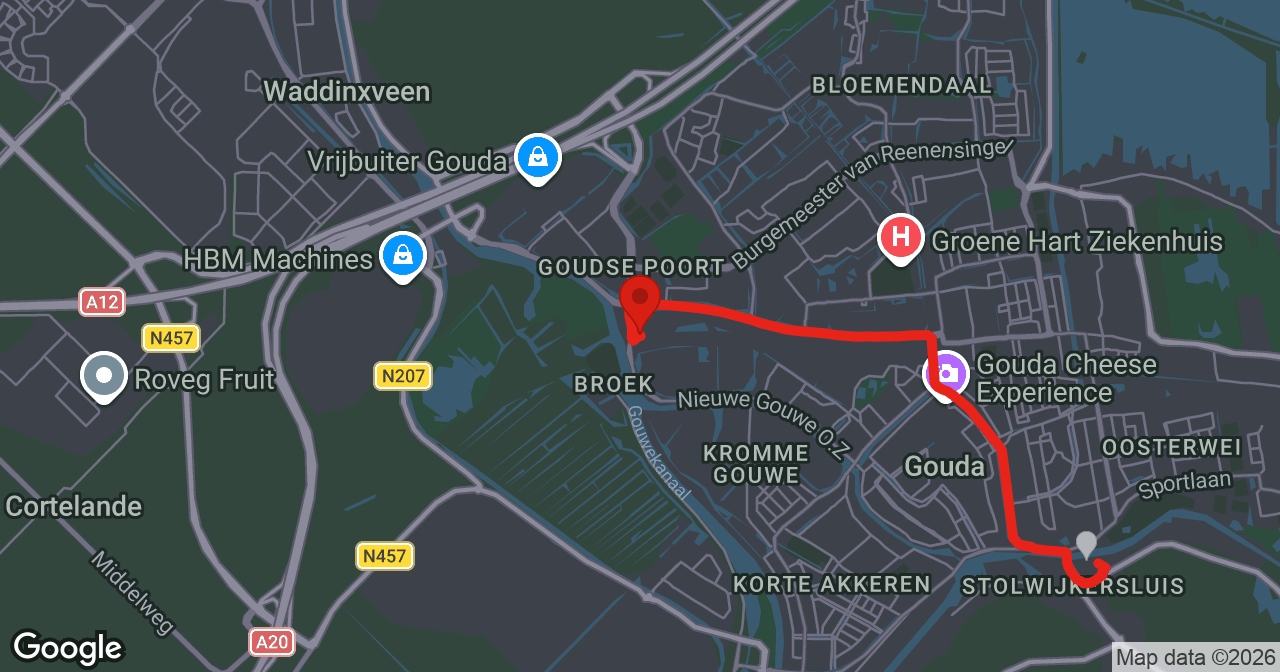 Kaart van de meldlocatie