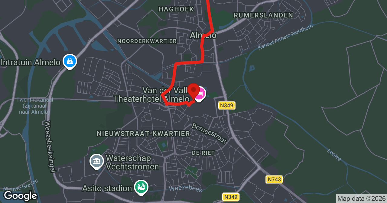Kaart van de meldlocatie