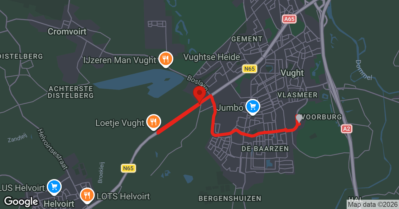 Kaart van de meldlocatie