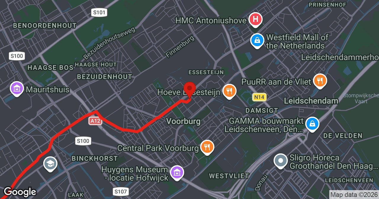 Kaart van de meldlocatie