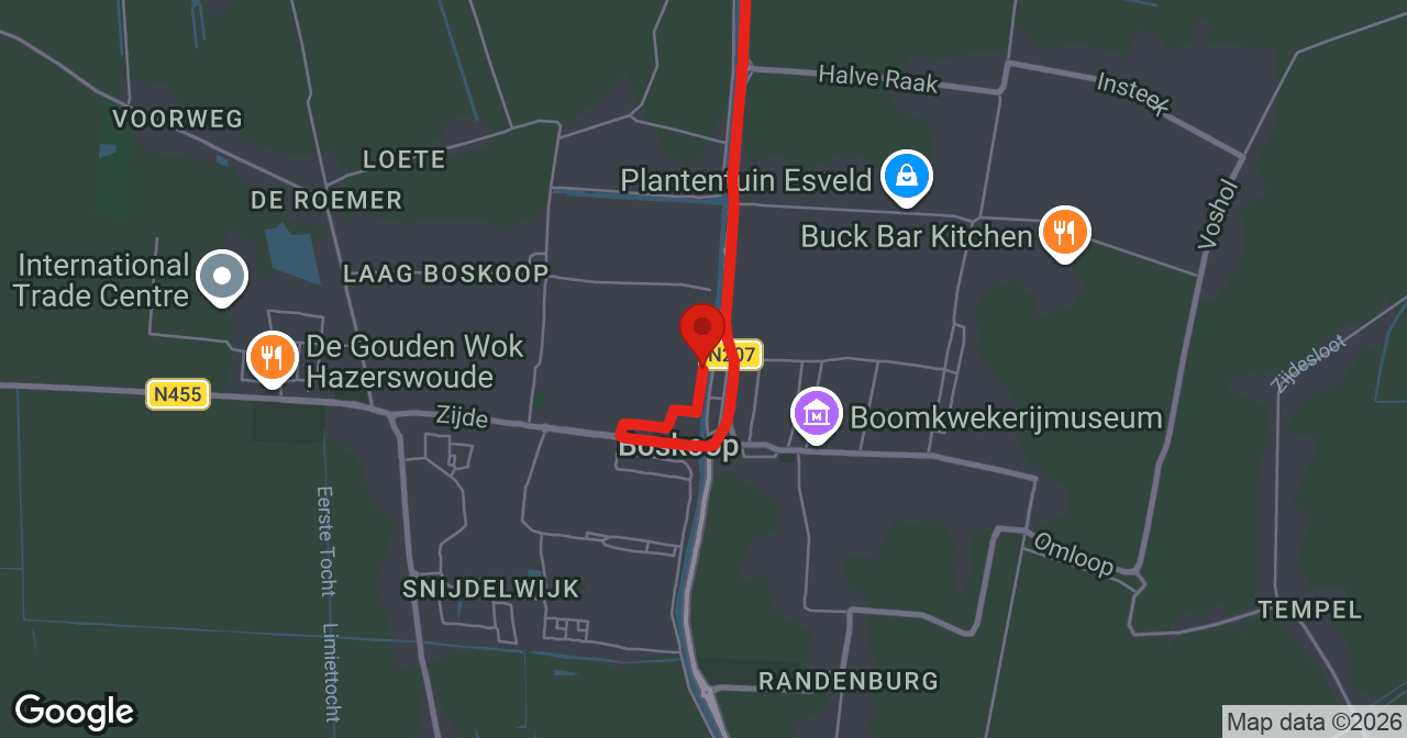 Kaart van de meldlocatie