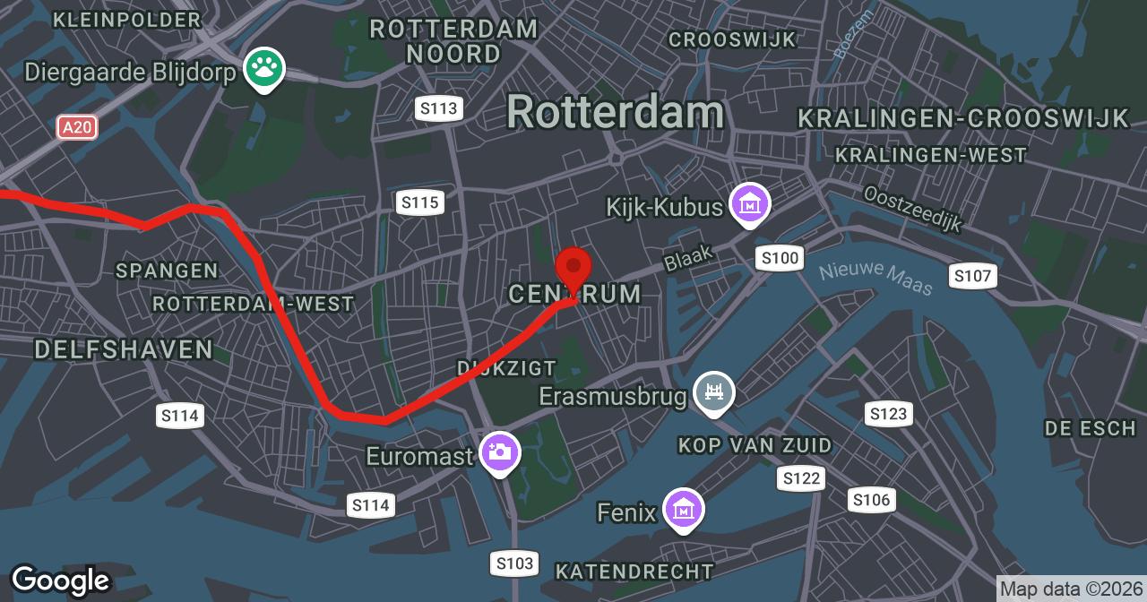 Kaart van de meldlocatie