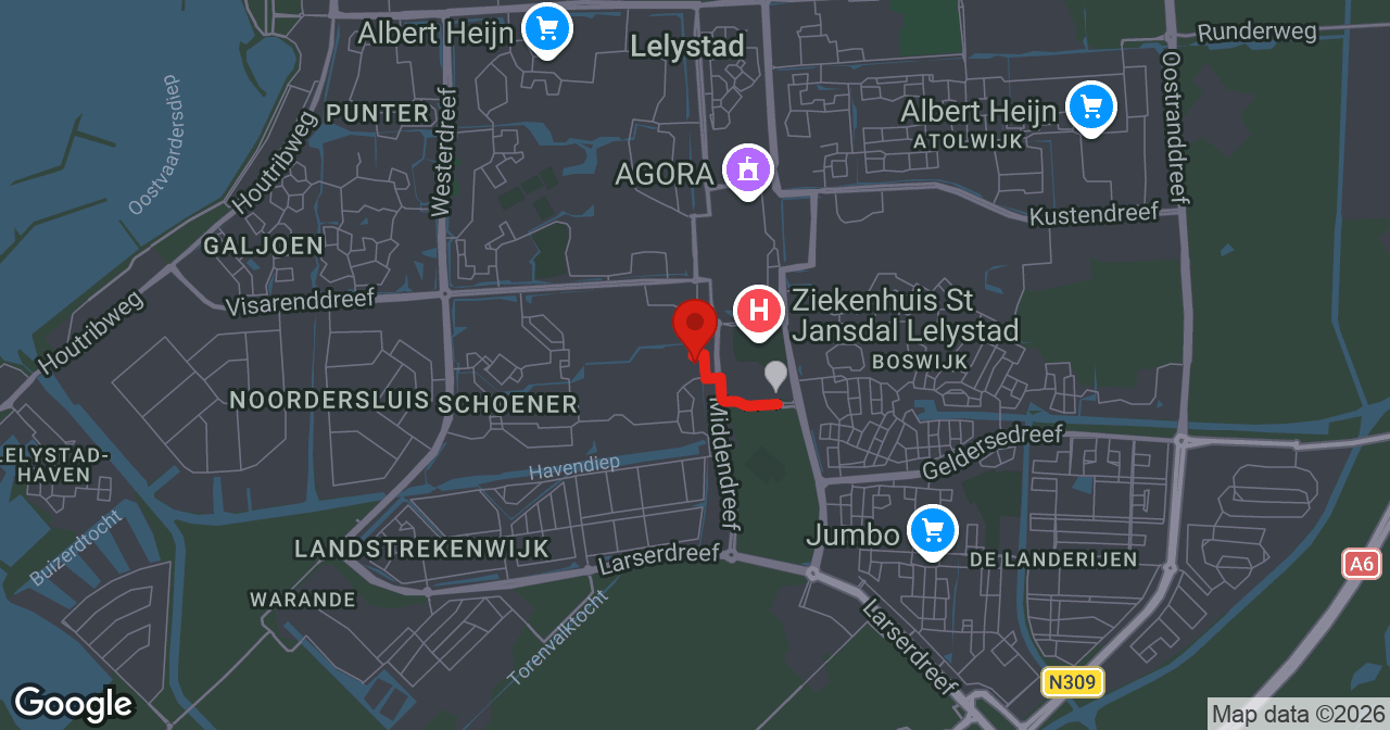 Kaart van de meldlocatie