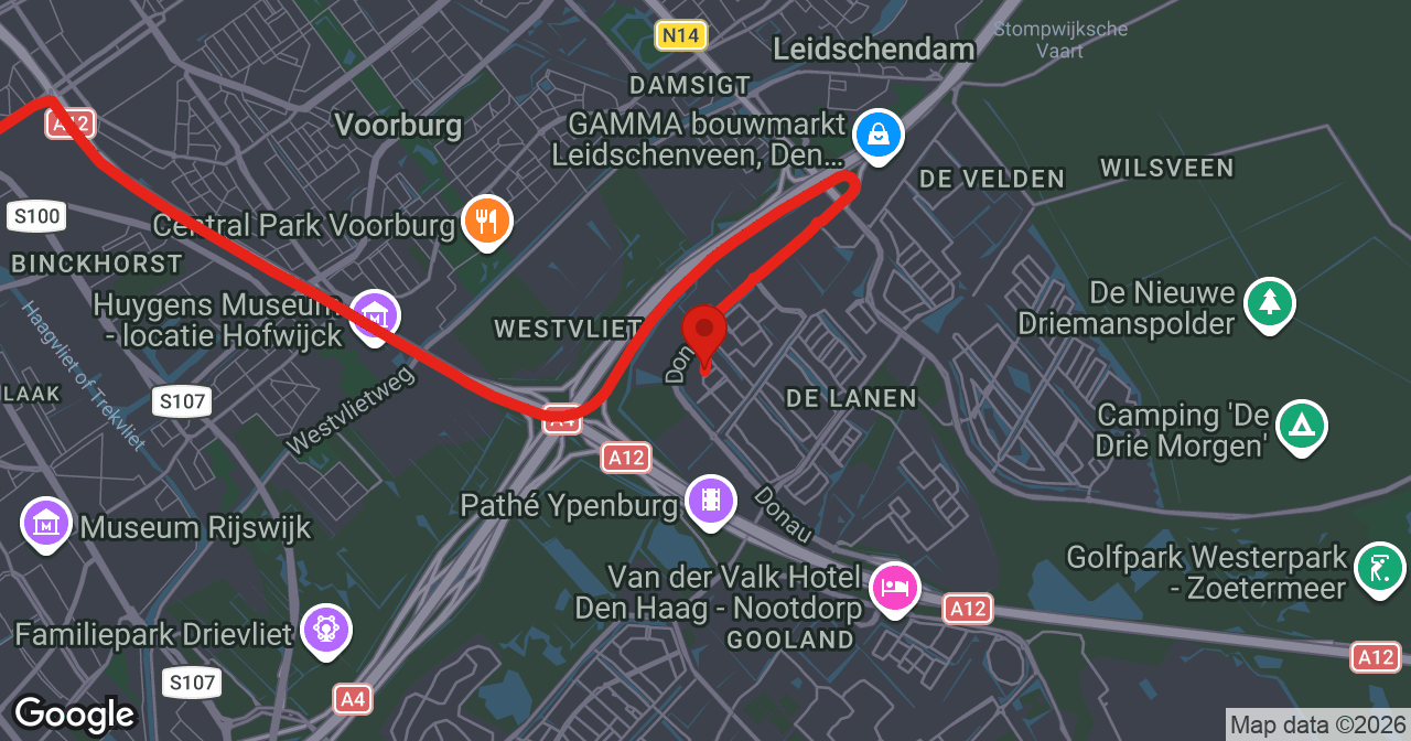 Kaart van de meldlocatie