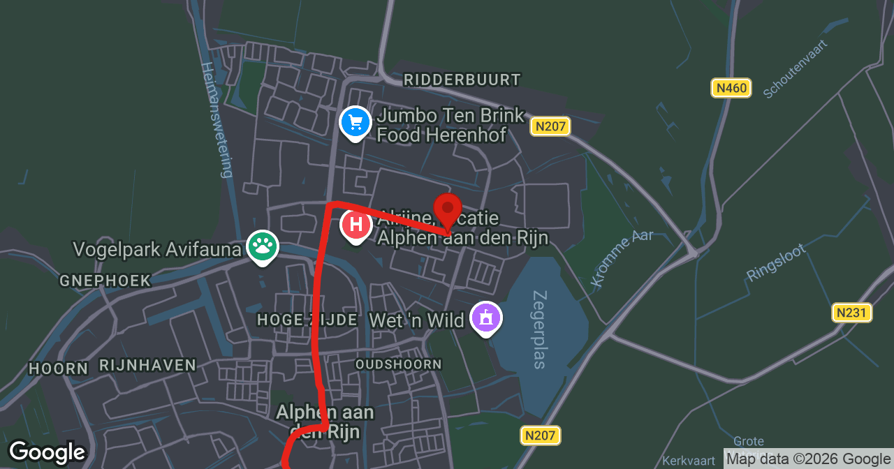 Kaart van de meldlocatie