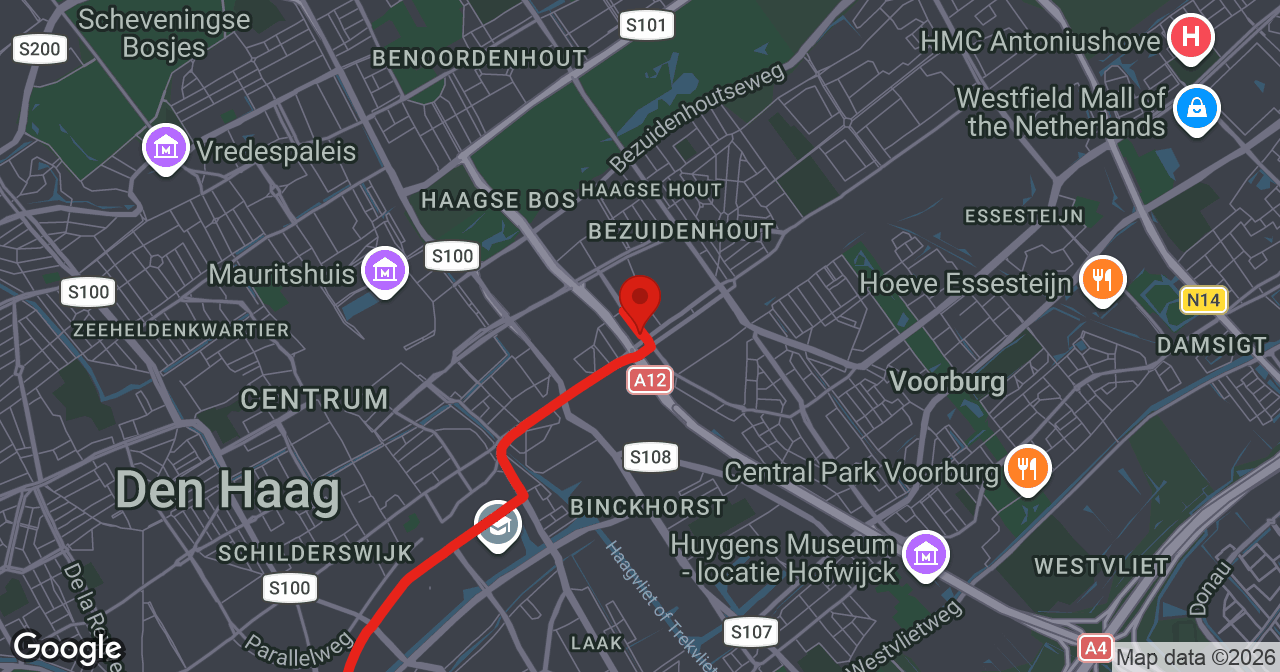Kaart van de meldlocatie