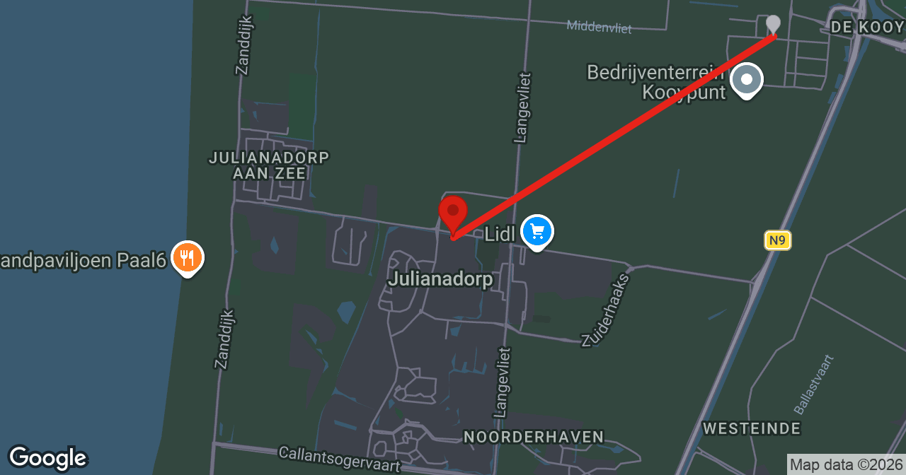 Kaart van de meldlocatie