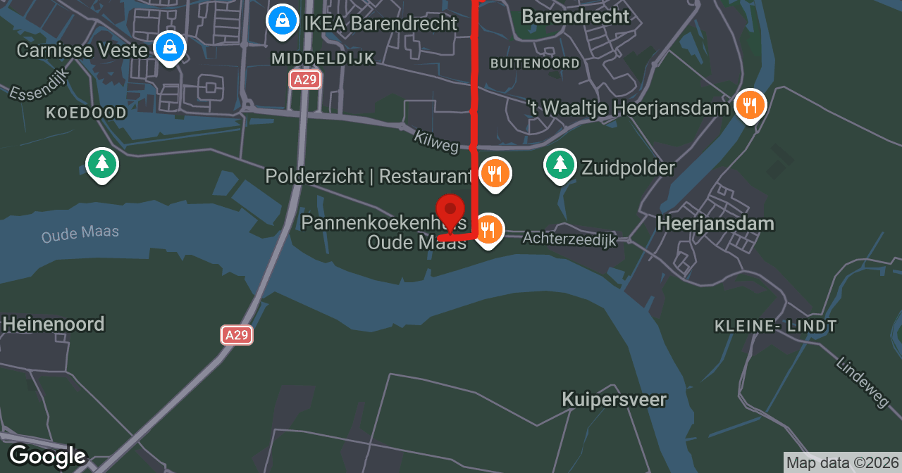 Kaart van de meldlocatie