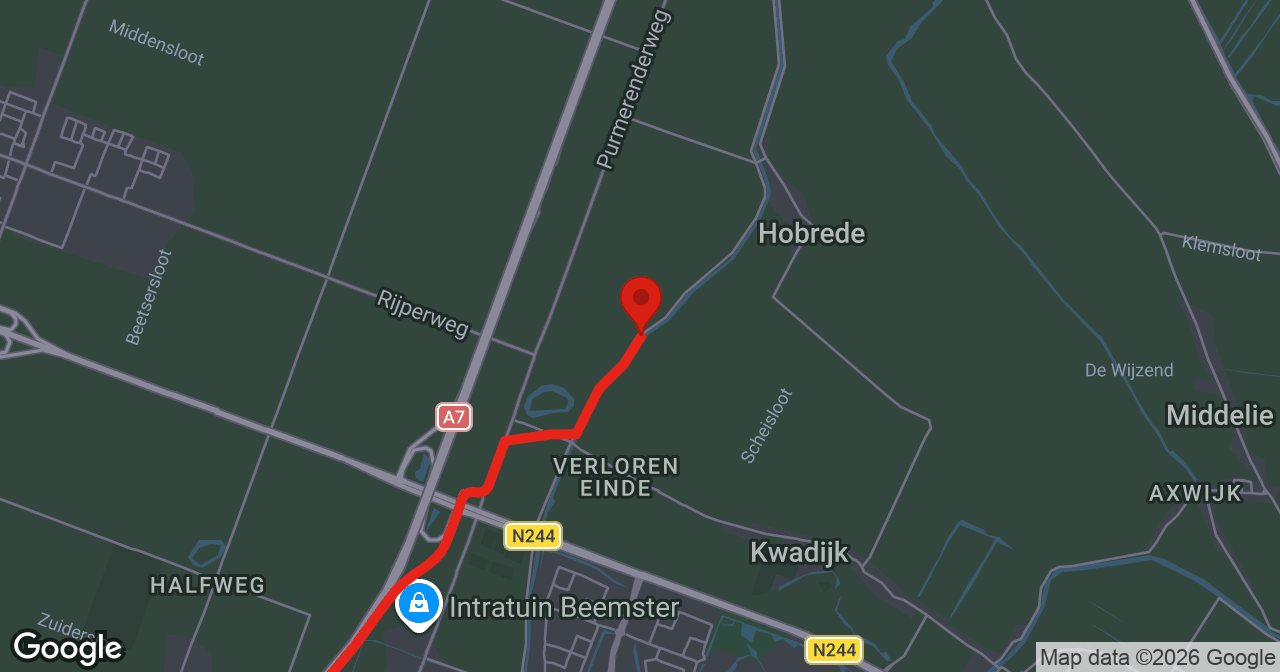 Kaart van de meldlocatie