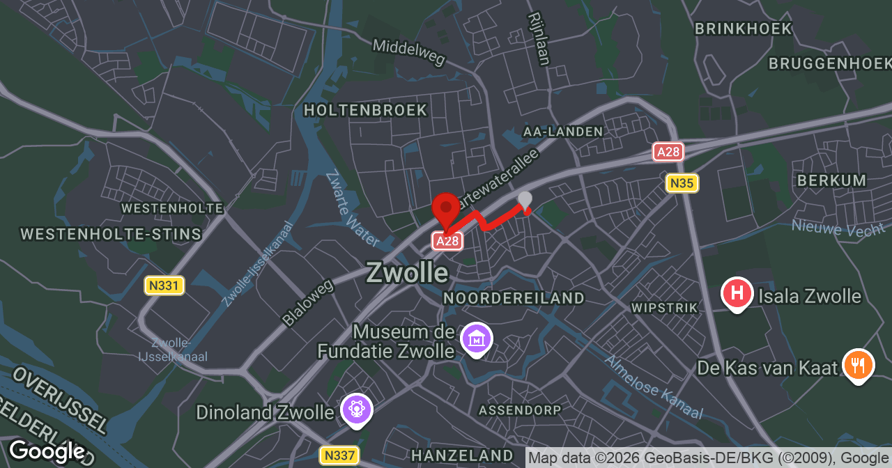 Kaart van de meldlocatie