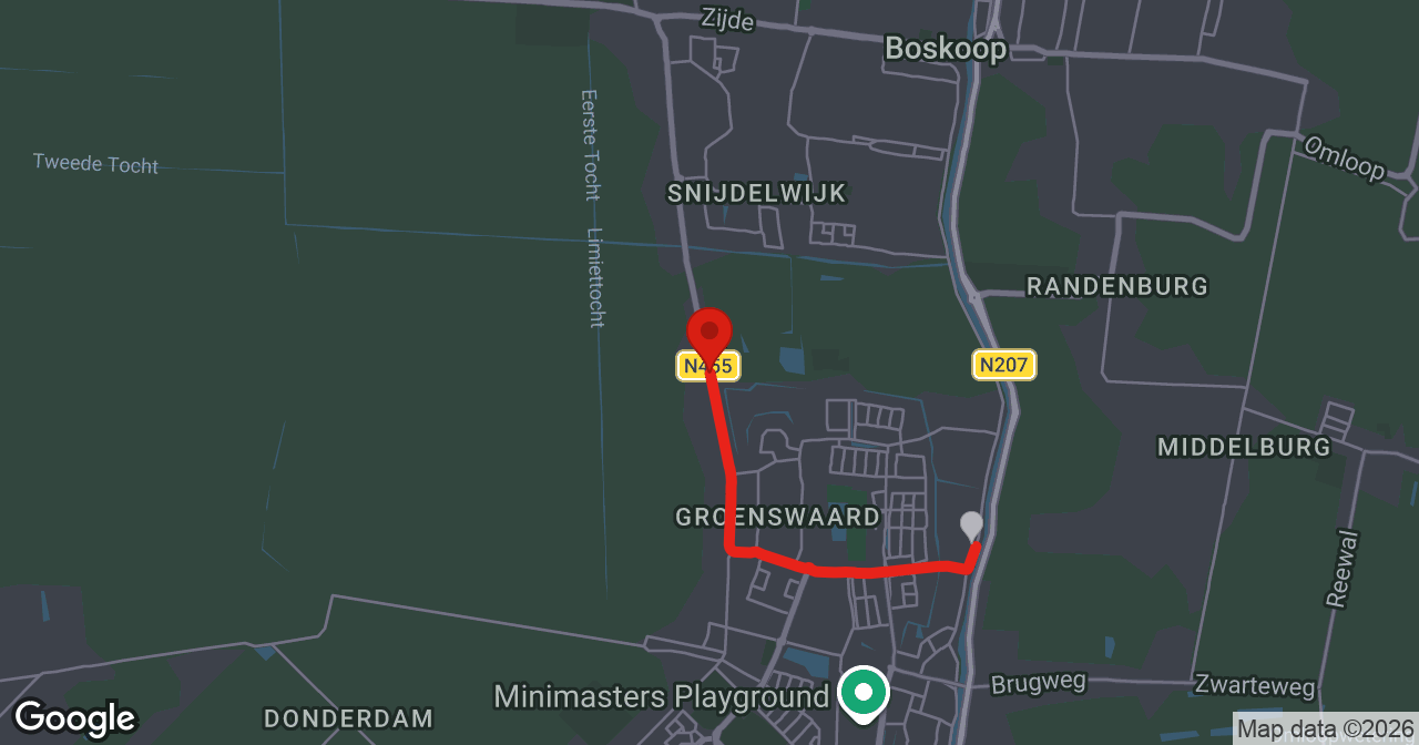 Kaart van de meldlocatie