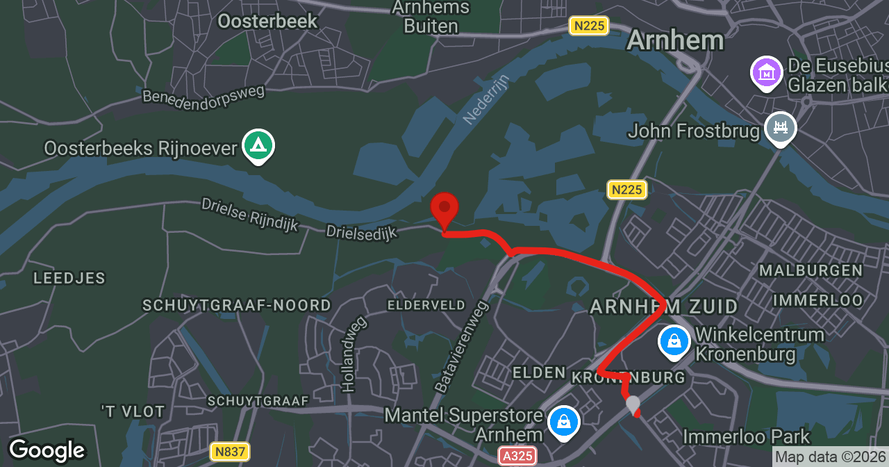 Kaart van de meldlocatie
