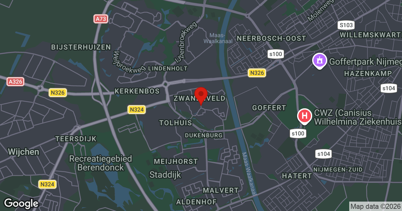 Kaart van de meldlocatie