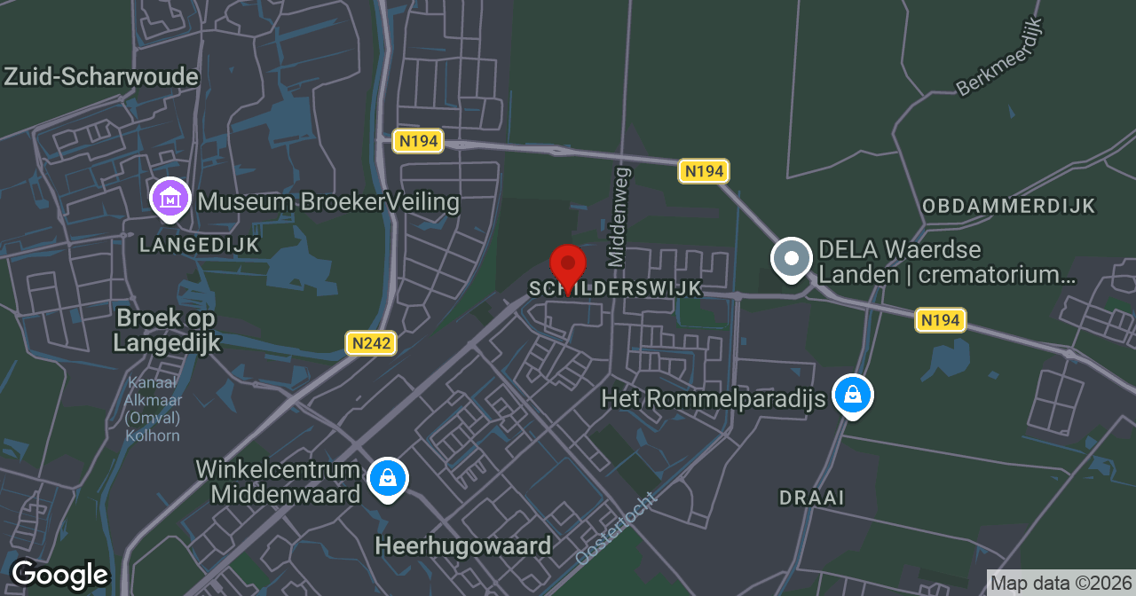 Kaart van de meldlocatie