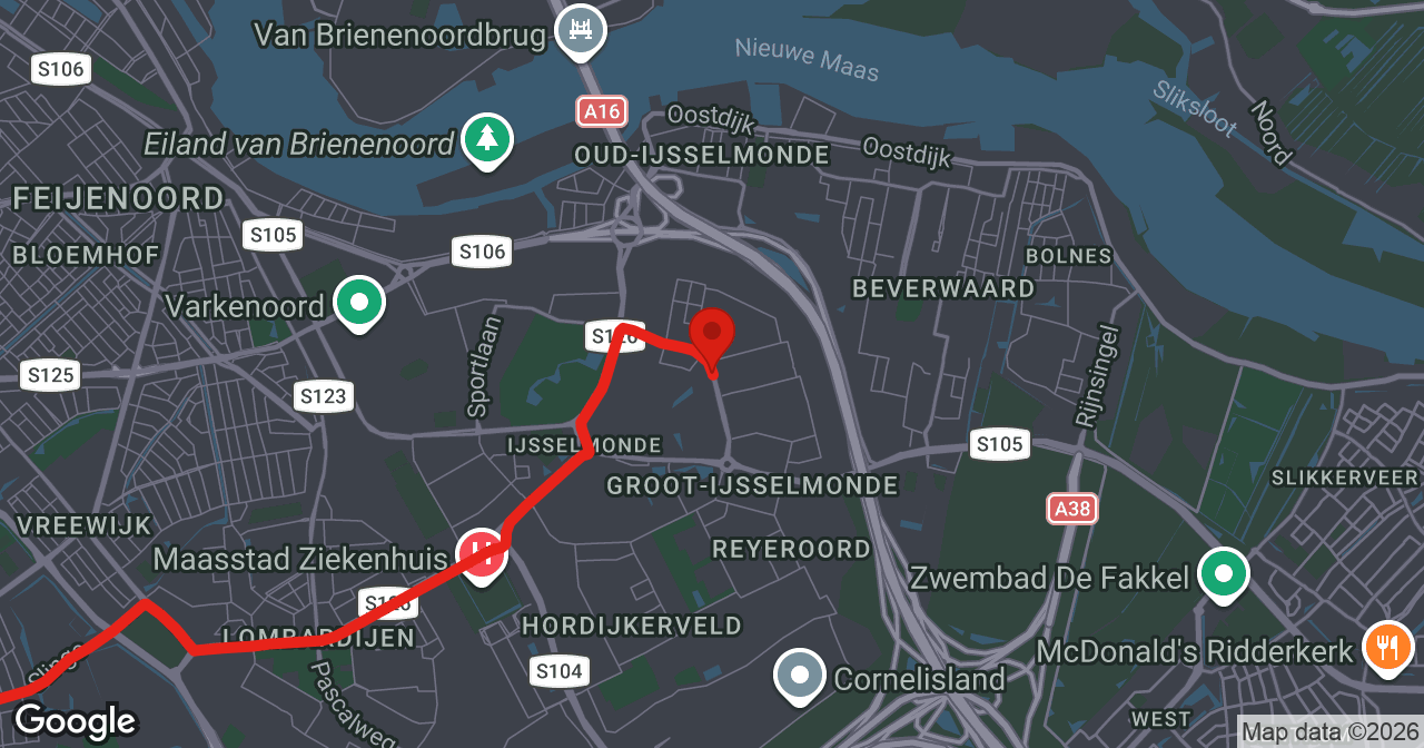 Kaart van de meldlocatie