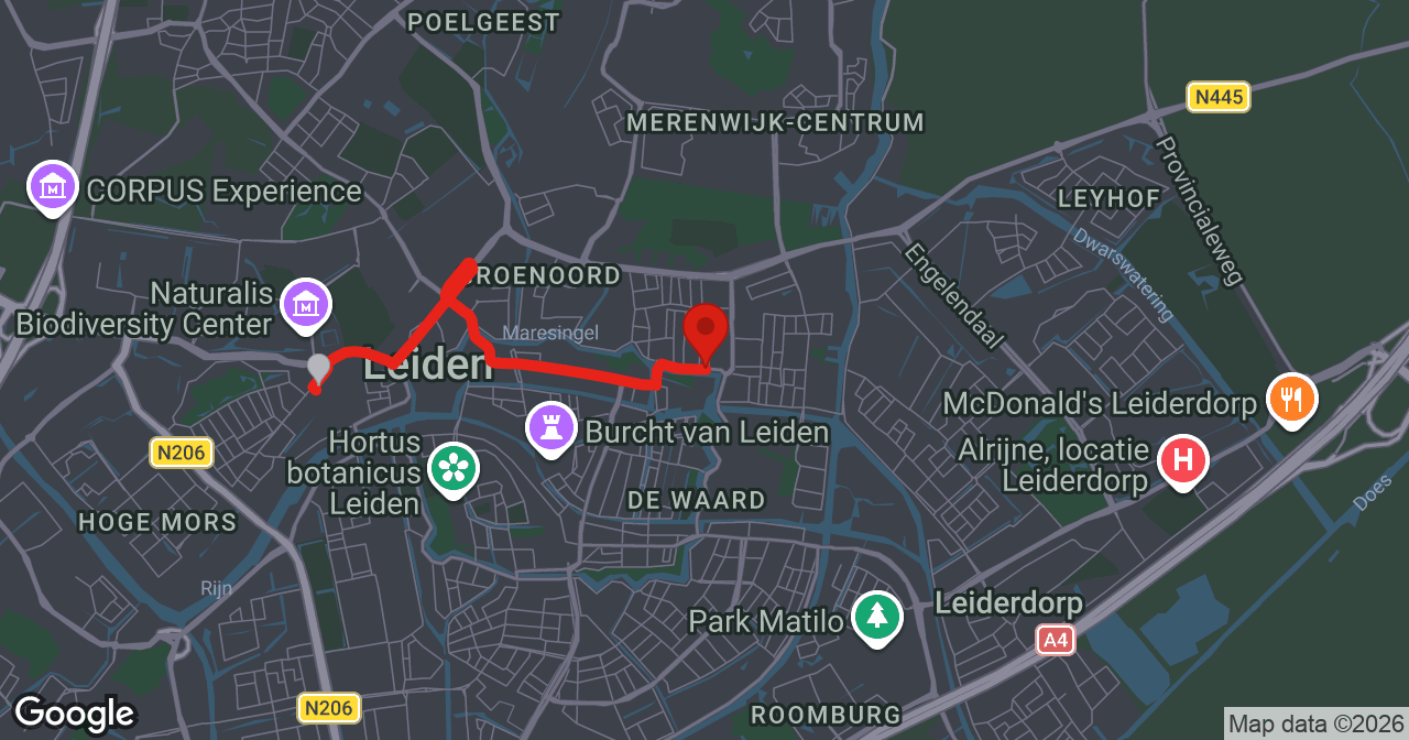 Kaart van de meldlocatie