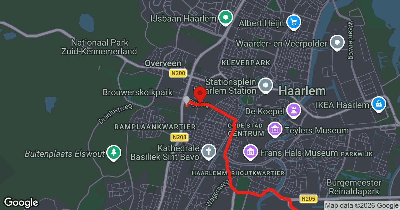 Kaart van de meldlocatie