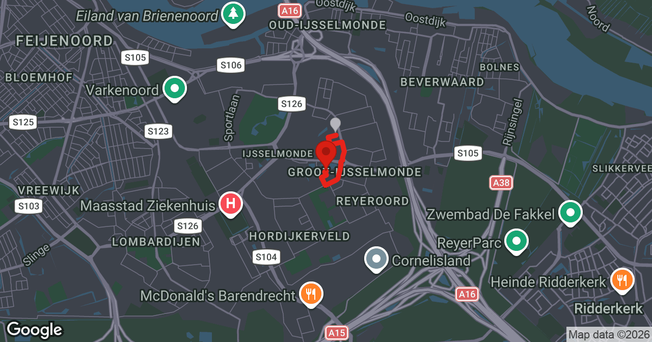 Kaart van de meldlocatie