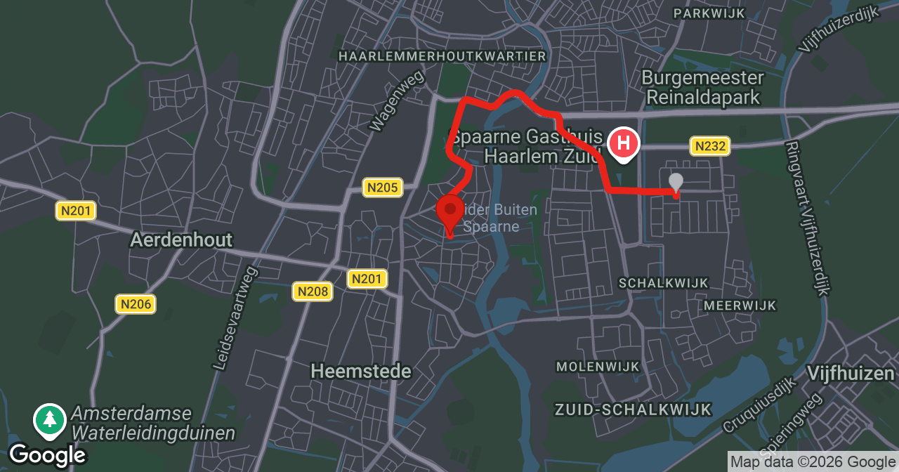 Kaart van de meldlocatie
