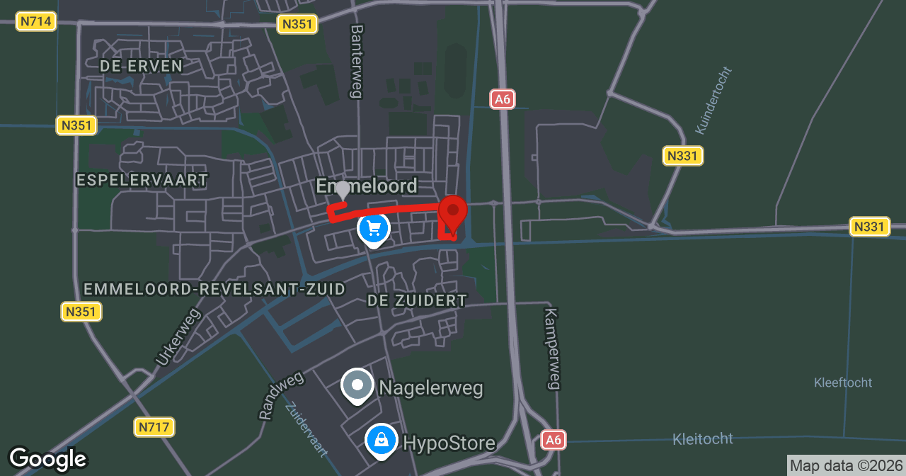 Kaart van de meldlocatie
