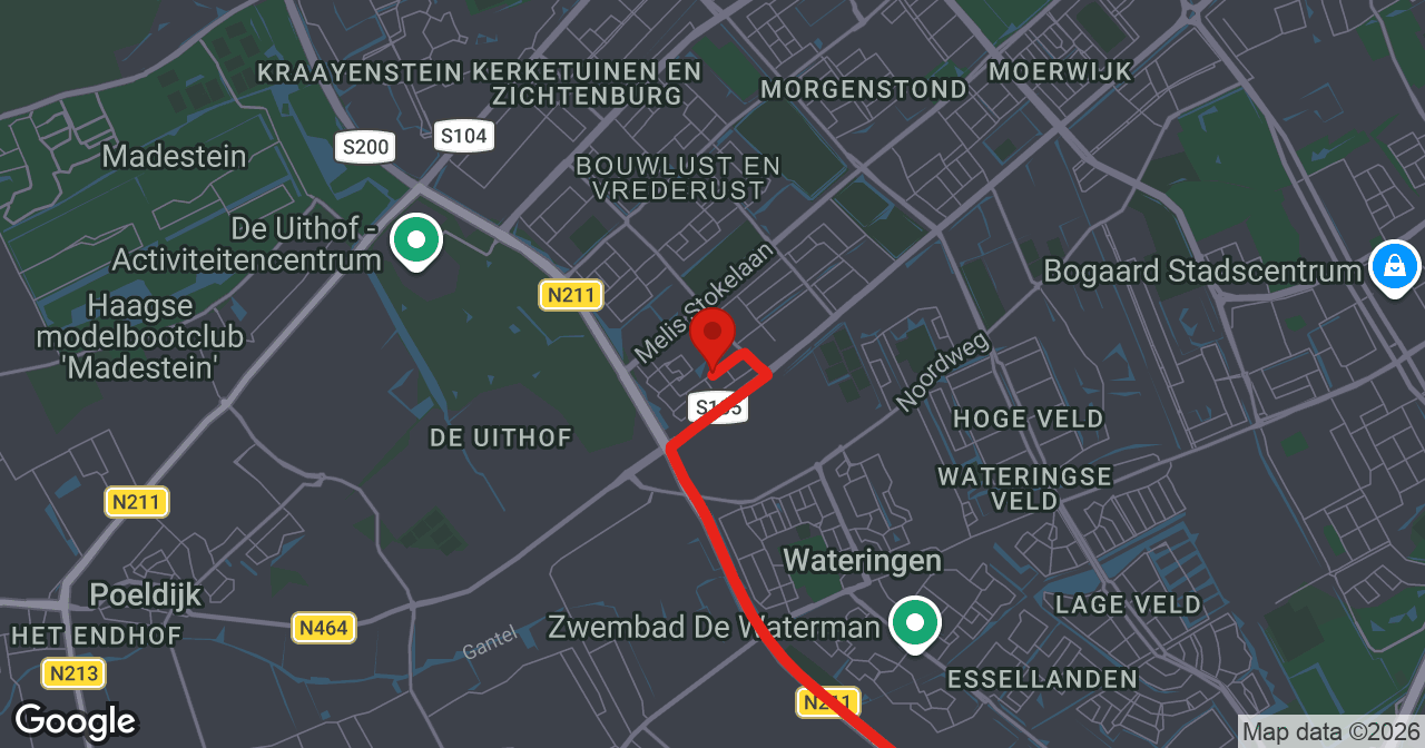 Kaart van de meldlocatie