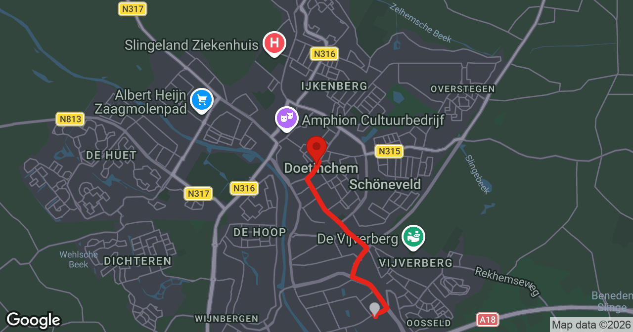 Kaart van de meldlocatie