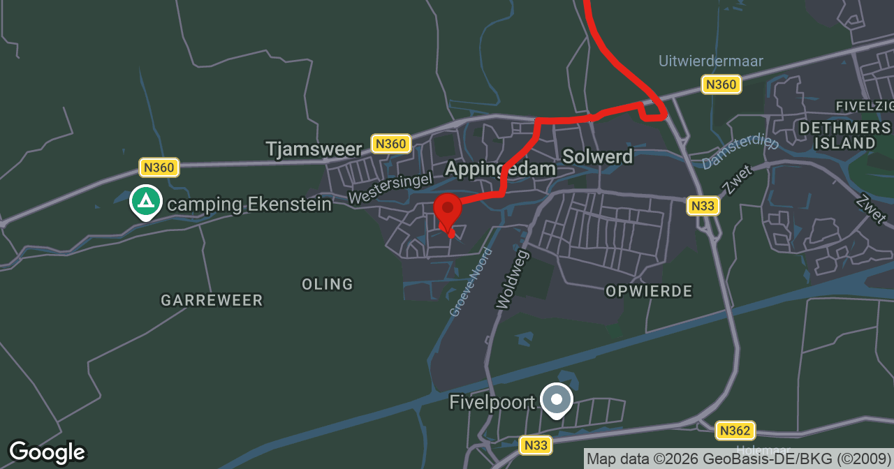 Kaart van de meldlocatie