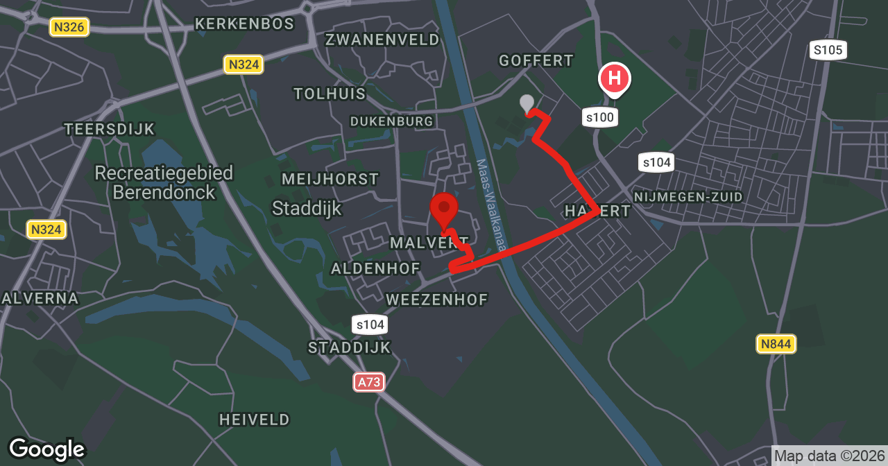 Kaart van de meldlocatie