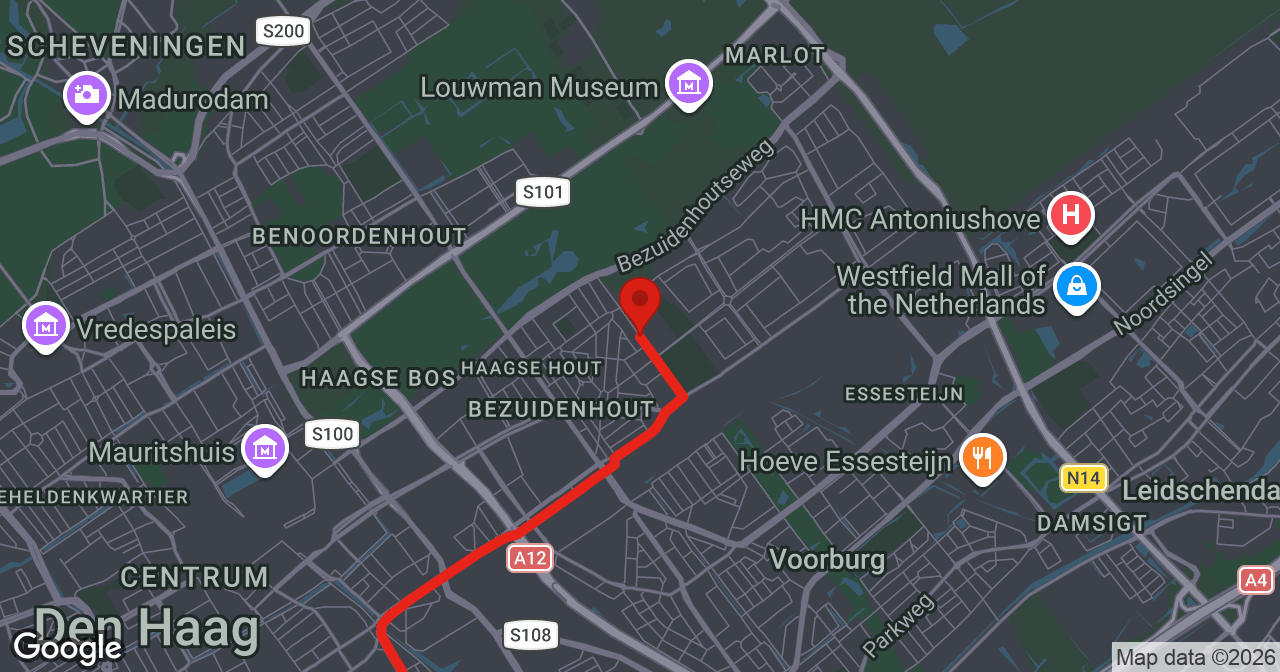 Kaart van de meldlocatie