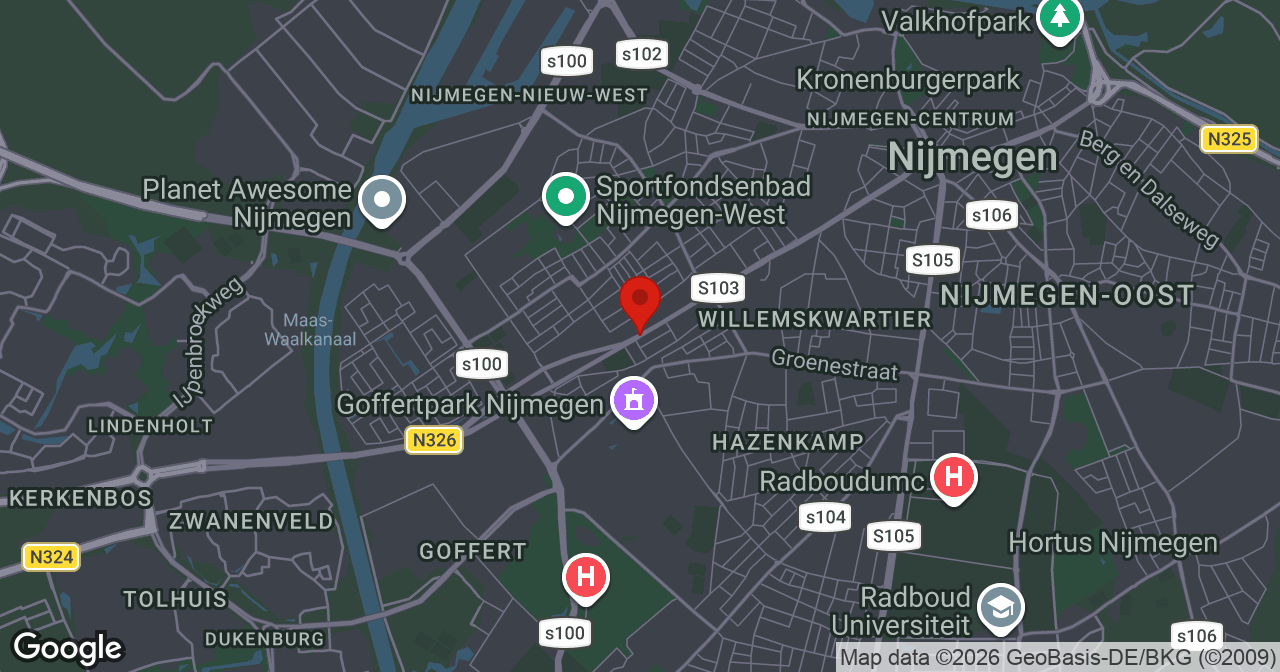 Kaart van de meldlocatie