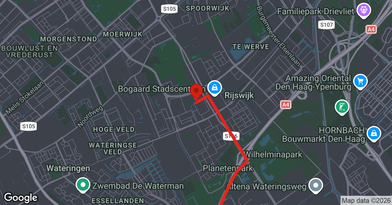 Kaart van de meldlocatie