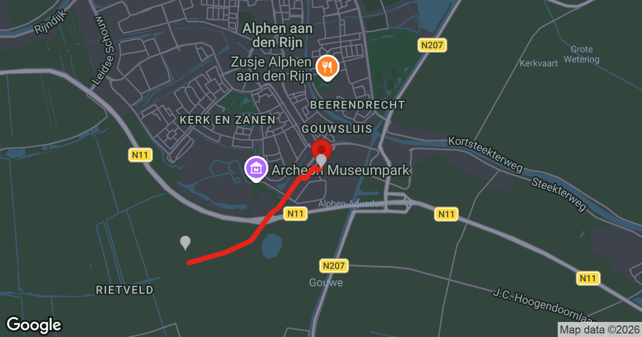 Kaart van de meldlocatie
