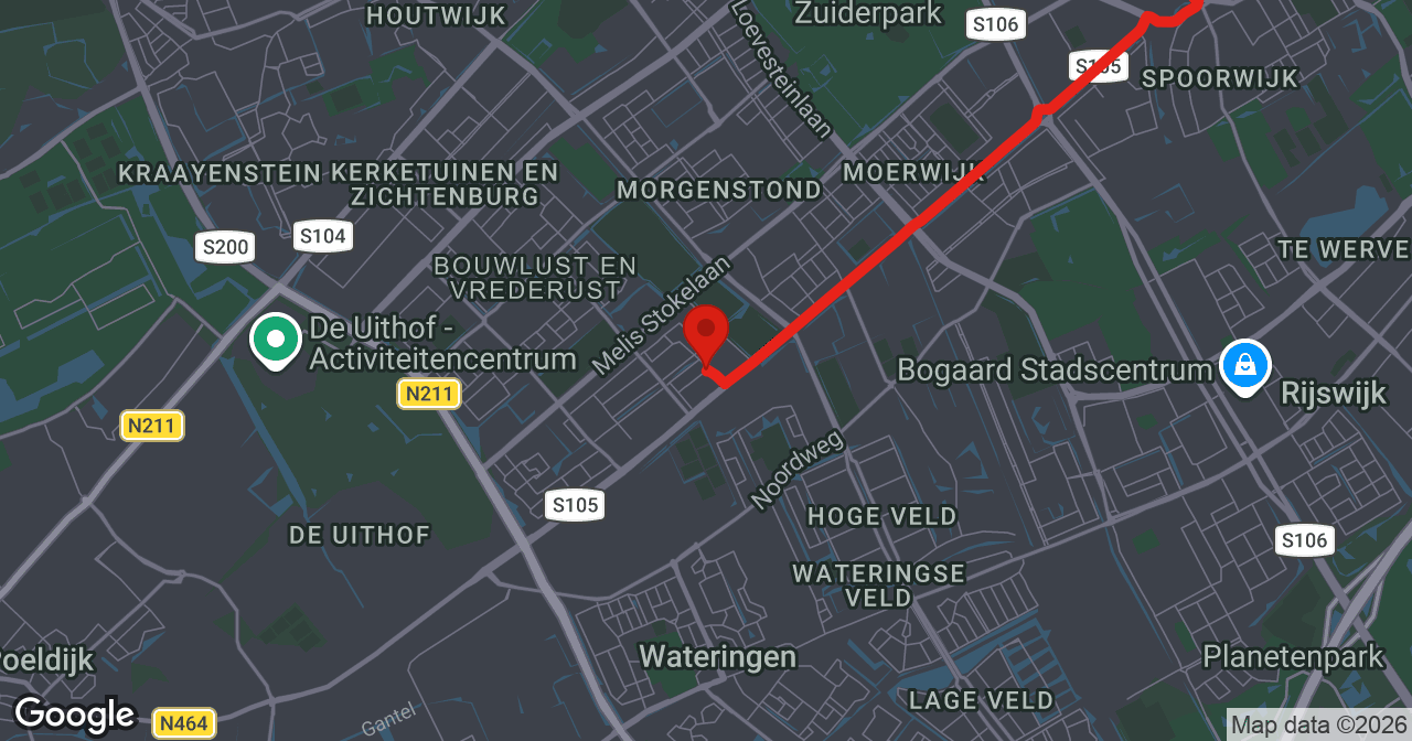 Kaart van de meldlocatie