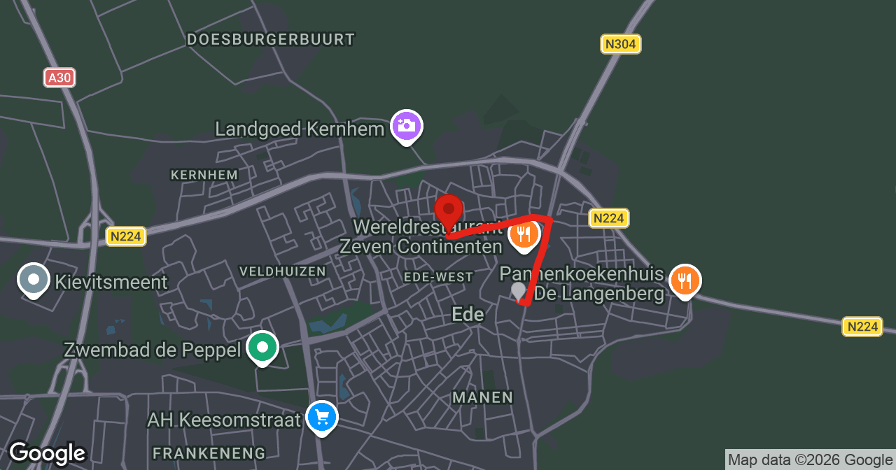 Kaart van de meldlocatie