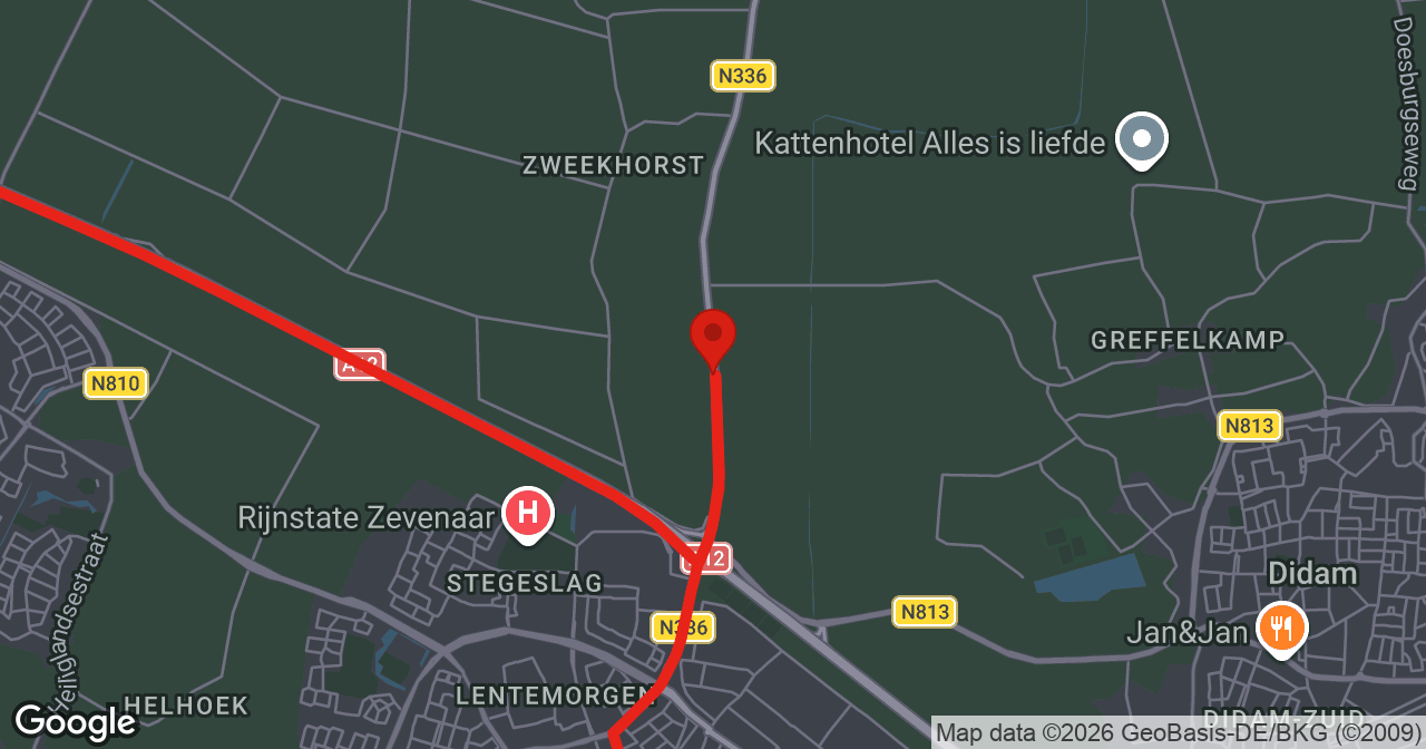 Kaart van de meldlocatie