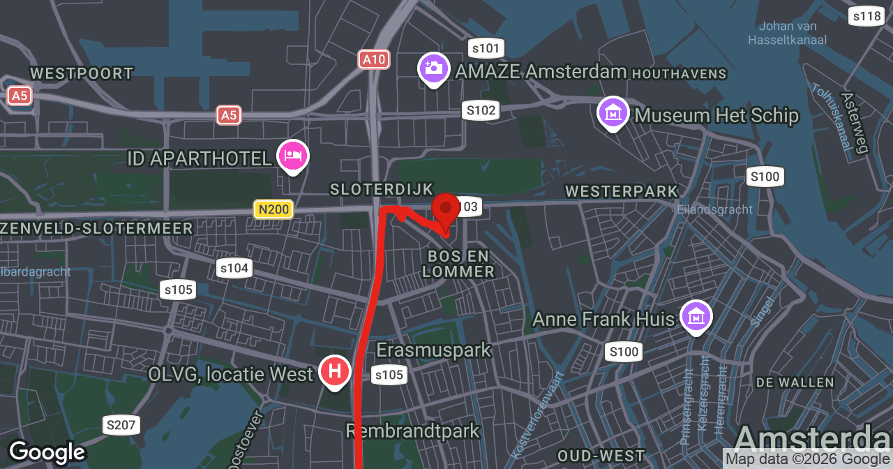 Kaart van de meldlocatie