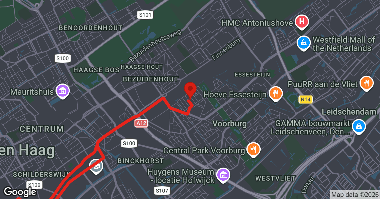 Kaart van de meldlocatie