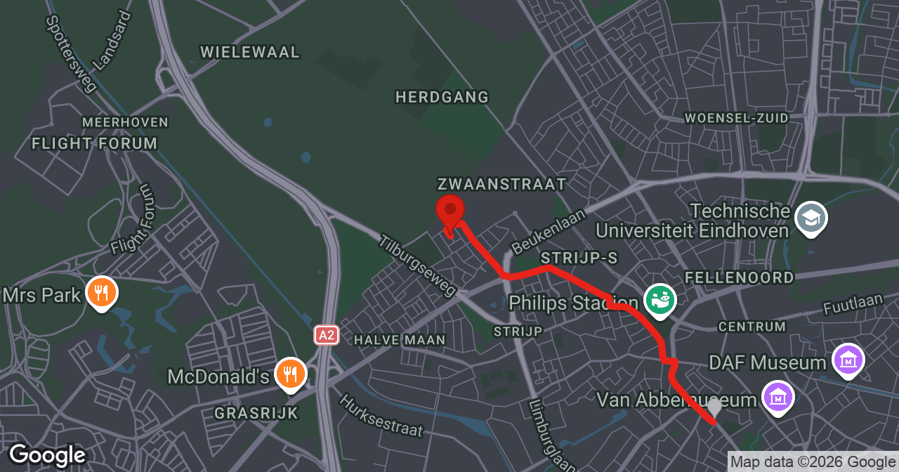Kaart van de meldlocatie