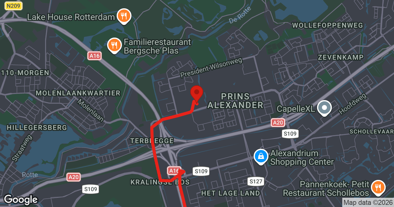 Kaart van de meldlocatie