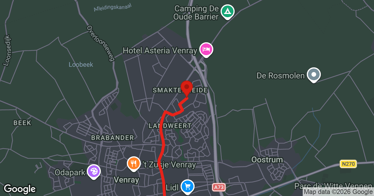 Kaart van de meldlocatie