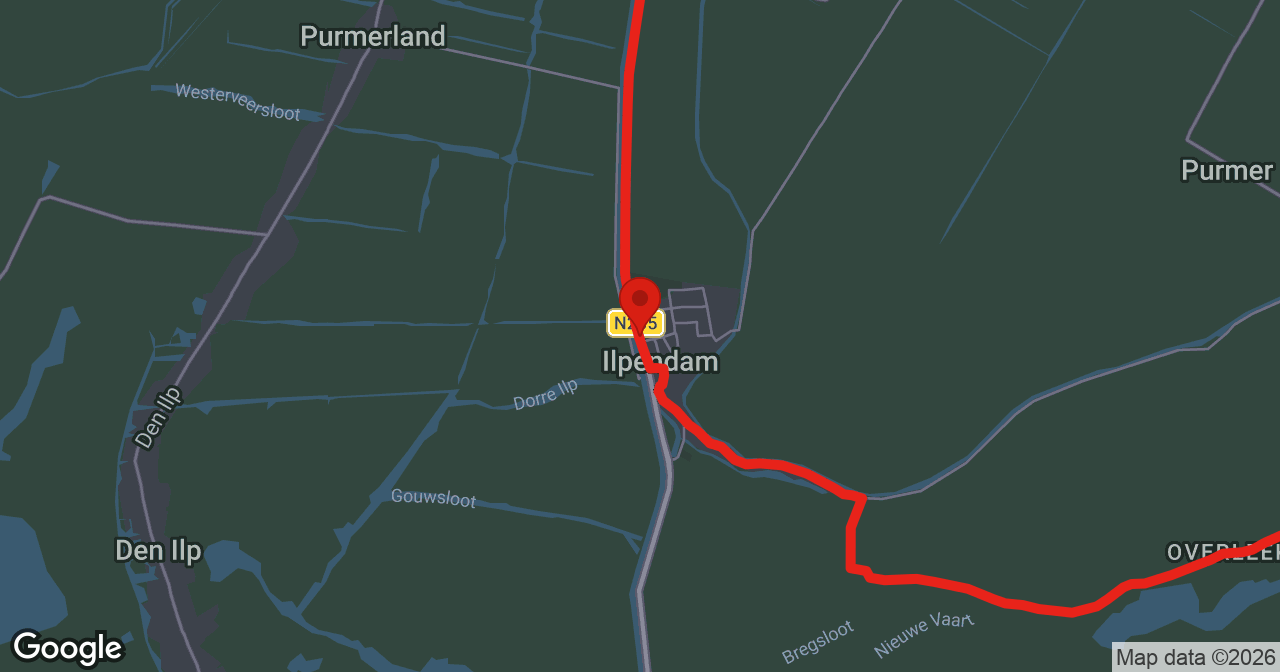 Kaart van de meldlocatie