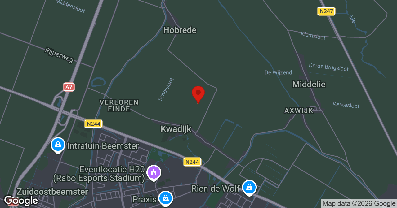 Kaart van de meldlocatie
