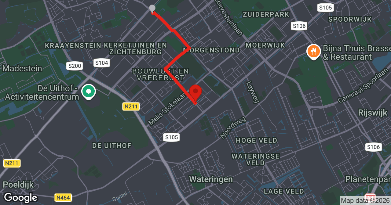 Kaart van de meldlocatie
