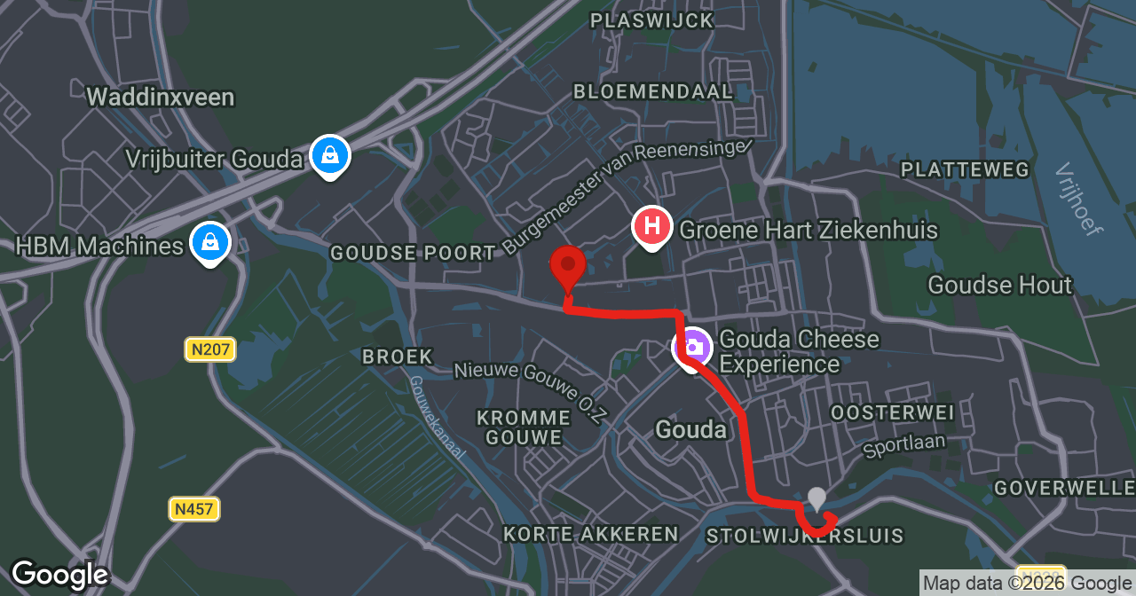 Kaart van de meldlocatie