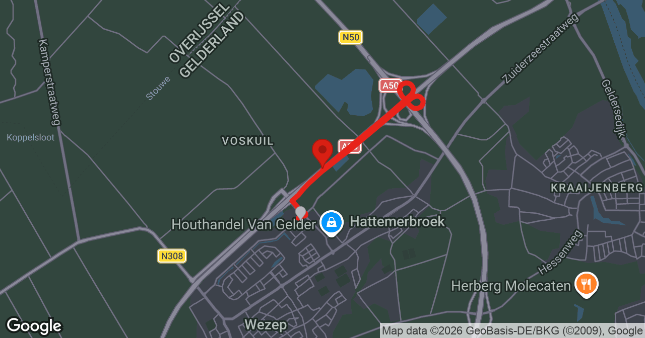 Kaart van de meldlocatie