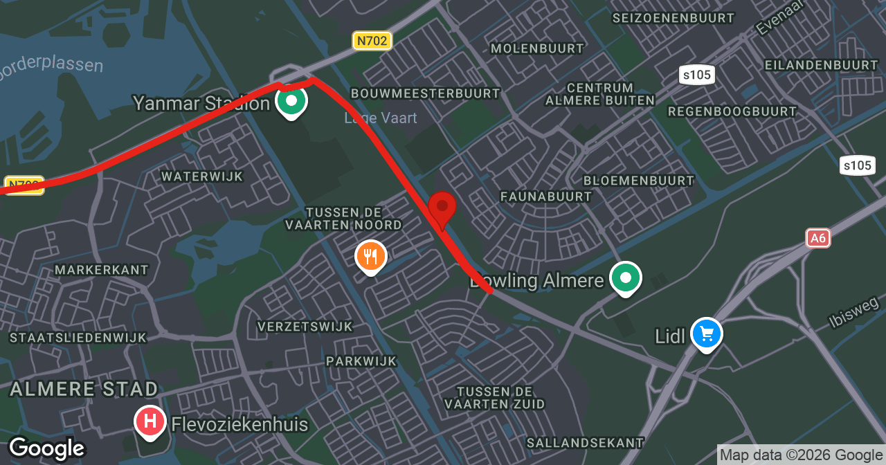 Kaart van de meldlocatie