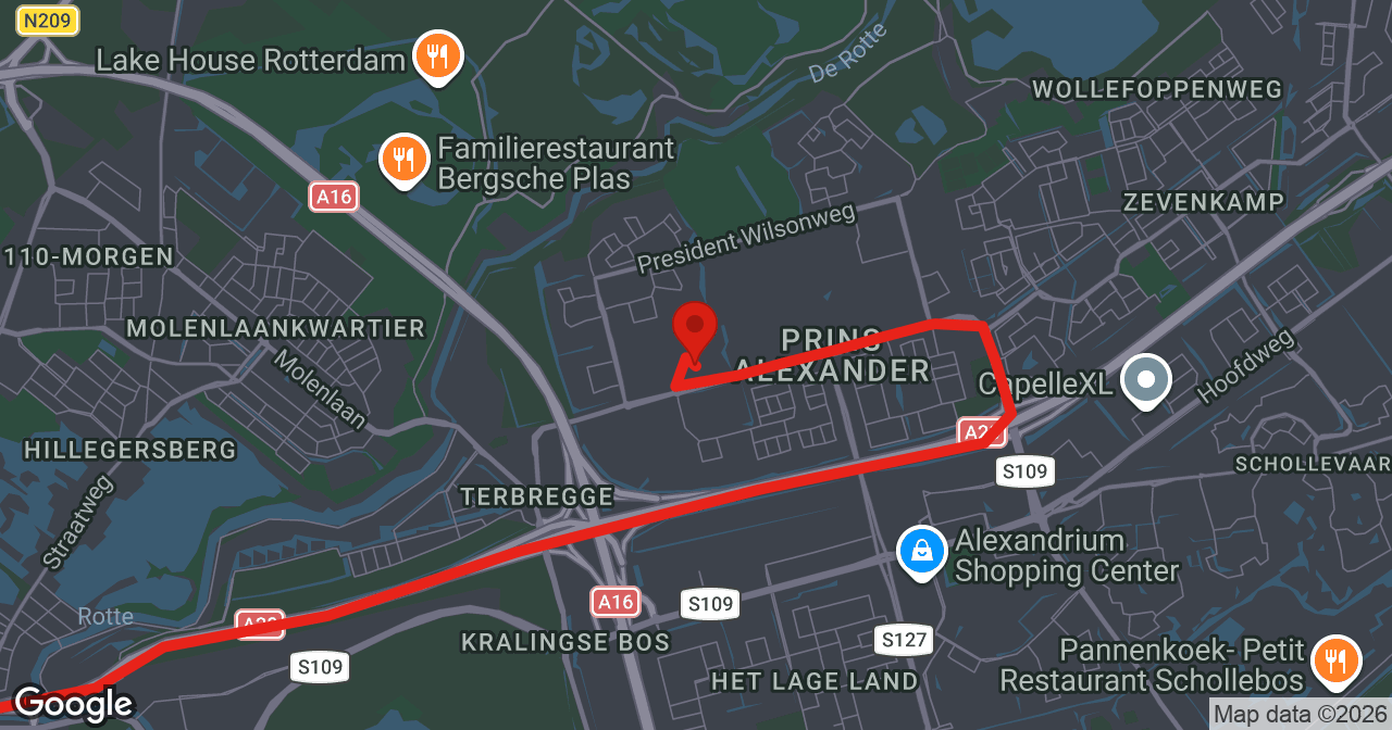 Kaart van de meldlocatie